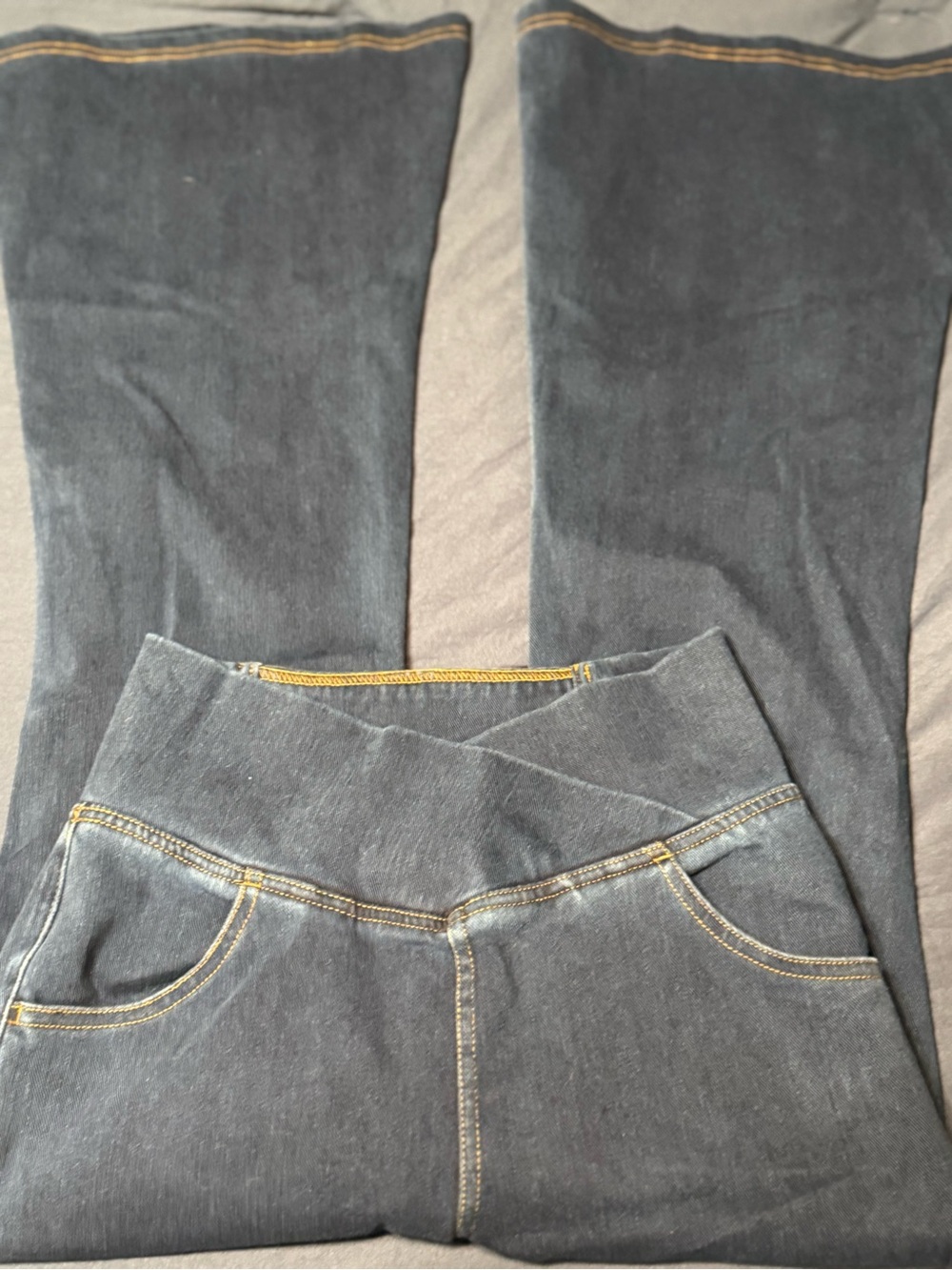 Halara Dark Wash Denim-Look Jeggings
